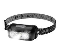 Lampe frontale - étanche à trois modes, lampe LED détecteur de mouvement, outil d'éclairage mains libres réglable | Camping en plein air, randonnée, cyclisme, pêche, course pied, tr