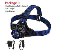 Lampe Frontale Étanche E, Feu Avant Et Arrière De Pêche, Torche De Chasse, Lampes De Minage