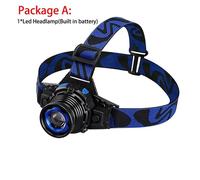 Lampe Frontale Étanche E, Feu Avant Et Arrière De Pêche, Torche De Chasse, Lampes De Minage