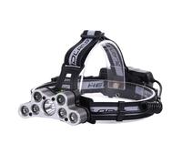 Lampe Frontale Étanche Rechargeable T6, 3 Modes D'Éclairage, Longue Portée De 200 À 500m, Pour La Pêche En Plein Air, 4800mah