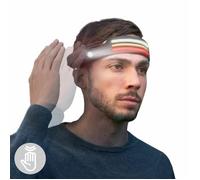 InnovaGoods - Lampe Frontale LED Rechargeable, 90 LED Éclairage Puissant, 10 Modes d'Éclairage, Capteur Marche/Arrêt à Induction, Polyvalente pour Camping, Pêche, Noir, Plastique