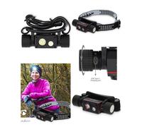 Lampe Frontale Led 10w Batteries Incluses Rechargeables Torche Led 10 Watts Alliage D'aluminium Port Usb Type-C Multicolore