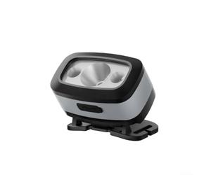 Lampe frontale LED avec batterie rechargeable et activation intelligente du capteur, autonomie de 24 heures, angle réglable pour un éclairage ciblé, design étanche (gris)
