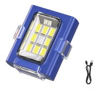 Lampe frontale LED avec joint robuste contre l'humidité pour un fonctionnement constant pendant la course à pied, la pêche, le camping dans des conditions pluvieuses (bleu)