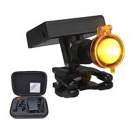 Lampe Frontale LED Dentaire 3 W, Lampe Frontale Portable Sans Fil Avec Filtre Optique Et Clip, Rechargeable Et Luminosité Réglable À 4 Vitesses, Légère, Pour Loupes Binoculaires Chirurgicales