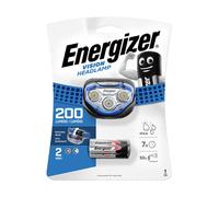 Lampe Frontale LED Energizer Vision 200 Lumens Bleue IPX4 avec 3x Batteries AAA