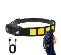 Lampe frontale LED - Lampe frontale à capteur de lumière puissante, rechargeable par USB, technologie de détection mains libres, haute performance | Tête pour la survie en plein air, le camping, la