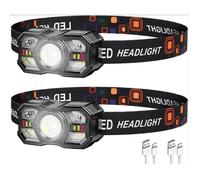 Lampe Frontale LED,Lampe Frontale LED Ultra Puissante,lampe Frontale Running,2000 Lumens Super Lumineux Torche Frontale