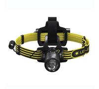 Lampe frontale LED solide pour atelier Ledlenser iLH8R, rechargeable batterie lithium, protection contre les explosions zone ATEX 2/22, 300lm, IP68, portée de 160m, batterie et station de charge