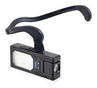 Lampe frontale LED mains libres avec détecteur de mouvement intelligent, 7 modes d'éclairage, batterie rechargeable 1500 mAh, lumière avant et latérale, support magnétique, étanche, légère, réglable