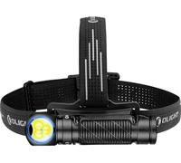 OLIGHT Lampe de poche Perun 3 3 000 lumens, 5 modes, LED blanche et rouge, bandeau élastique de tête (noir)