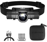 Lampe Frontale Led Rechargeable¿612 Lm Lampe Frontale Led Ultra Puissante¿Étanche Ipx4¿Usb C Type C 5 Modes D'éclairage Pour Pêche Camping Cyclisme Randonnée