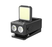 Lampe frontale LED rechargeable par USB intégrée pour batterie de phare de poisson