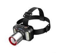 Lampe Frontale LED Rechargeable Puissante 2000 Lumens IPX7 Étanche avec Capteur Motion 6 Modes pour Camping Randonnée Pêche