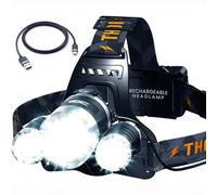 Lampe frontale LED Rechargeable Puissante et Etanche | Lampe Torche Frontale LED USB Idéale pour le camping, Running, la Pêche et Les Sports de Plein Air