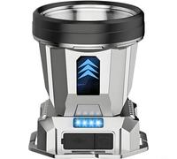 Lampe frontale LED rechargeable super lumineuse, 2400 mAh, chargement USB, avec sangle réglable pour le camping, la pêche (B)