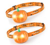 Lampe Frontale Led Ultra Puissante 2 Pieces, Everbrite, Lampe Frontale Halloween Citrouille 7 Lm Avec 2 Modes D'eclairage, Legere Et Etanche Pour Fetes, Aventures Nocturnes, Cadeaux Pour Halloween