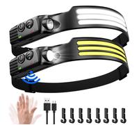 Lampe Frontale - LED - Ultra Puissante - 3000 Lumens - Rechargeable USB - Étanche IPX5