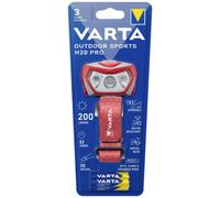 Lampe Frontale LED VARTA Outdoor Sports H30R Pro 400 lm IPX4 Rouge 3x AAA
