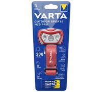 Lampe Frontale LED VARTA Outdoor Sports H30R Pro 400 lm IPX4 Rouge 3x AAA