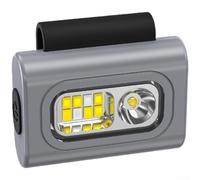 Lampe frontale magnétique et lampe de poitrine, 1200 lm LED lumineuse avec modes rouge et bleu, USB-C rechargeable IPX6 étanche pour la course, la randonnée et le camping (E)