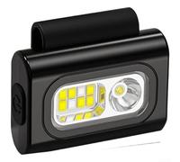 Lampe frontale magnétique et lampe de poitrine, LED lumineuse 1200 lm avec modes rouge et bleu, rechargeable USB-C IPX6, étanche pour la course, la randonnée et le camping (A)