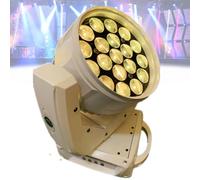 Lampe frontale mobile 19 x 15 W for effet d'éclairage de scène, LED 4 en 1 avec faisceau zoom, contrôle DMX automatique, lumières DJ for fêtes, mariage, discothèque, musique, bar