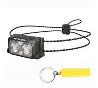 Lampe frontale Nitecore NU25 MCT 400 lumens ultra-légère avec températures de couleur multiples pour extérieur, rechargeable par USB-C, lampe frontale avec sangle ultra-légère (sangle frontale