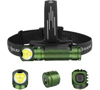 Olight Lampe frontale et d'angle Perun 3 - OD Green - 3000 lm - avec bandeau