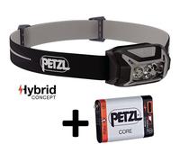 Lampe frontale petzl actik core noire et grise