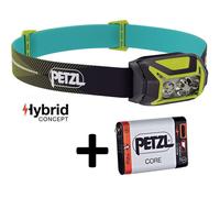 Lampe frontale petzl actik core verte