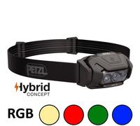 Lampe frontale petzl aria 2r rgb hybrid noire