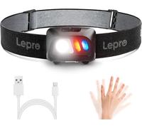 Lampe Frontale Rechargeable,1500 Lux 5 Modes D'eclairage,Torche Frontale Led Ultra Puissante Usb,Détecteur De Mouvement,60° Réglable Étanche Et Léger Pour Pêche,Camping,Course À Pieds