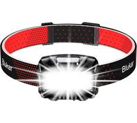 Lampe Frontale Rechargeable, 2000lm Super Lumineux Étanche Léger Torche Frontale Led Puissante Avec Voyant Rouge, 8 Modes D'éclairage, Capteur Mouvement, 30h D'autonomie Pour Course/Urgence