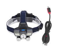 Lampe Frontale Rechargeable 9 Niveaux L2 Perle Longue PortéE Phare De Travail ExtéRieur Ipx4 éTanche