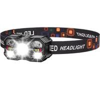 Lampe Frontale Rechargeable Avec Bandeau Réglable,Super Lumineux Étanche Torche Frontale Led Puissante Avec Voyant Rouge,5modes D'éclairage Lampe Frontale Pour Camping/Course/Pêche/Urgence