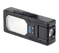 Lampe frontale rechargeable avec détecteur de mouvement, lampe frontale à LED, lampe de travail magnétique, lanterne de camping pour course à pied, promenade du chien, stroboscope SOS, noir (D)