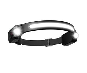 Lampe Frontale Rechargeable avec Voyant Rouge Super Lumineux 2XPE,8 Modes