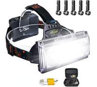 Lampe Frontale Rechargeable, Lampe Frontale Led Ultra Rechargeable Puissante, Torches Frontales Pour Camping Cyclisme