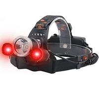 Lampe Frontale Rechargeable, Lampes Frontales De Chasse À Led Blanches Et Rouges À 3 Modes, Lampe Frontale Tactique De 5000 Lumens Lampe Frontale À Lumière Rouge Pour La Course À Pied, Le Camping