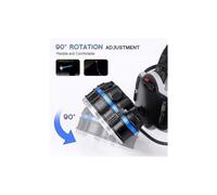 Lampe frontale rechargeable USB 40000LM étanche 7 LEDs 8 modes pour running pêche extérieur