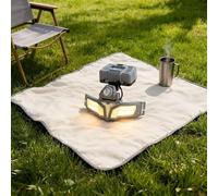 Lampe frontale solaire rechargeable, détecteur de mouvement, lumière de sécurité rouge et bleue, réglable à 90°, 2400 mAh, pour camping, aventures en plein air, randonnée, gris (A)