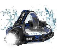 Lampe Frontale, Torche Led Rechargeable, Lampe Frontale 10000lm Avec 3 Modes D'éclairage Avec Câble Usb 2 Piles 18650 Avec Voyant Lumineux Pour Camping/Pêche/Escalade