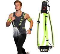 Lampe Frontale USB Rechargeable 500LM - 3 Modes Lumière - Étanche IPX4 - Pour Course à Pied Randonnée Vélo