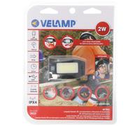 Lampe frontale Velamp Metros LED IH523, lampe multifonctions alimentée par batterie avec interrupteur infrarouge, batterie incluse
