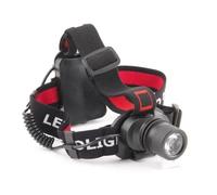 Lampe frontale - VELAMP - VELAMP - 1W LED - Aluminium noir - Portée 8 m