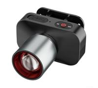 Lampe Frontale Zoomable pour Randonnée Nuit Aventure | pour zoom télescopique, mode focus/inondation, idéal tâches proches/lointaines, ajustement facile