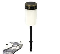 Lampe funéraire à LED - Lampe de cimetière, Veilleuse solaire | Lumière LED décorative sans flamme utilisée pendant les soirées tranquilles, les visites commémoratives ou l’illumination des t