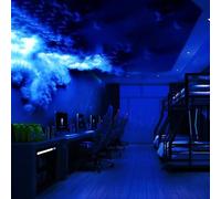 Lampe Géante 3D Thunder Cloud, Veilleuses D'ambiance D'Halloween, Lampe RGB Cool Cloud For Décoration De Chambre D'enfant, Plafond, Salle De Classe(16ft/5m)