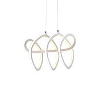 Lampe Ghelf Lustre de Salon Minimaliste Moderne 17,7 Pouces Plafonnier LED 120 W Lampe de Plafond Mode Créative LED Restaurant Lustre Anneau Lustre à économie d'énergie Café Lustre en Fer forgé